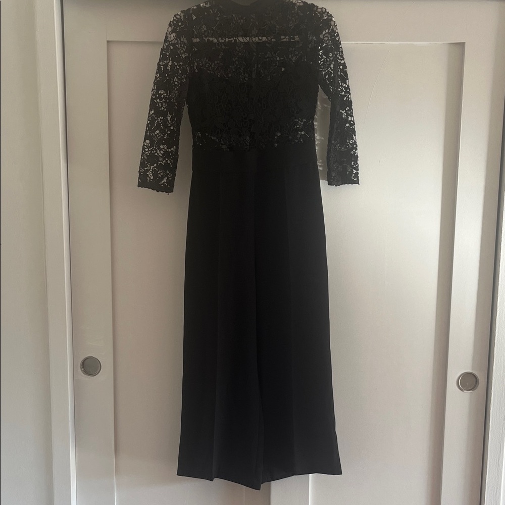 Zara Black Lace Long Sleeve Dress